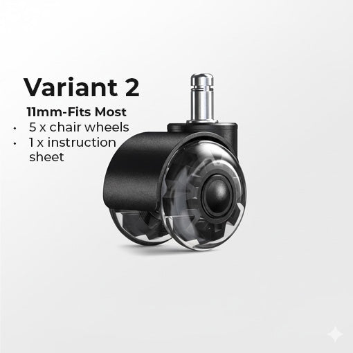 Smooth Quiet Rolling Office Chair Dual Caster Wheels