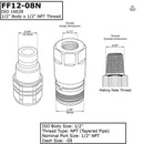 1/2" Hydraulic Quick Connect Tractor Couplings Set
