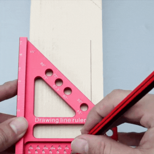 Carpenter Square Hole Scribing Ruler