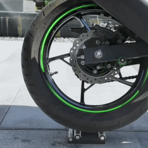 Easy Universal Motorcycle Wheel Roller Cleaning Stand
