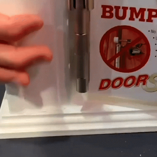 Bumperless Hinge Pin Stop