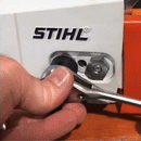 Dual Socket Ratcheting Chainsaw Wrench