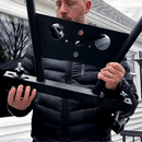 Extension Ladder Stabilizer with Tool Tray