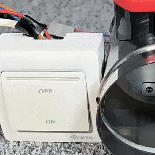Motorized HVAC Duct Volume Backdraft Damper