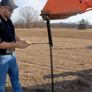 Tractor Bucket T-Post Driver Puller Attachment