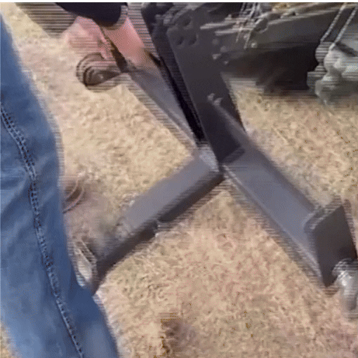 3-Point Hitch Receiver with Suitcase Weight Brackets