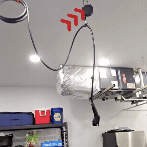 Universal EV Overhead Retractable Cable Management System