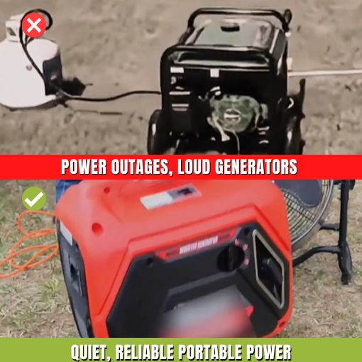 2400W Portable Quiet Inverter Generator