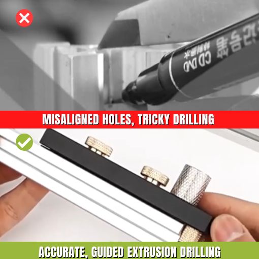 Aluminum Extrusion Profile Drill Guide