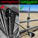 Anti-Sag Tall Farm Gate Wheel