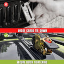 Bolt-on Auto Retractable Ratchet Straps
