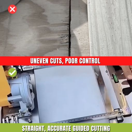 Circular Saw Adjustable Edge Cutting Guide