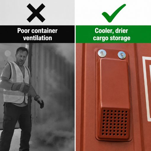8-Pack Bolt-on Shipping Container Air Vent Kit