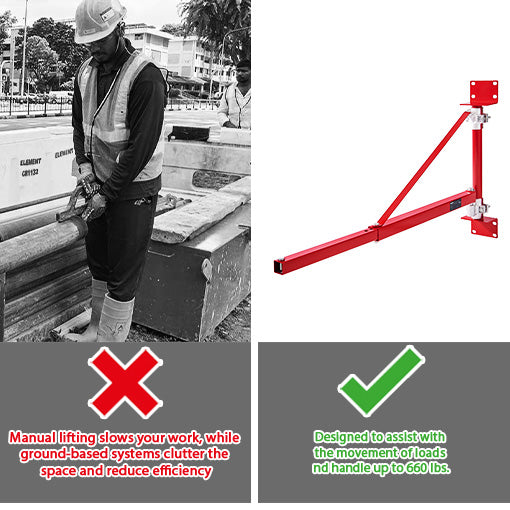 Wall Mount Electric Hoist Support Arm
