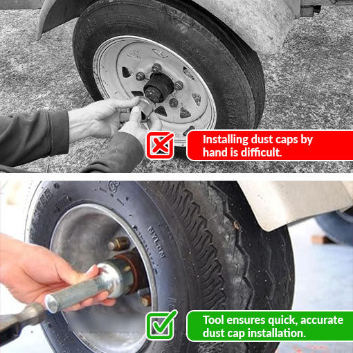 Trailer Hub Dust Cap Installation Tool
