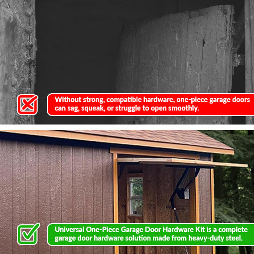Universal One-Piece Garage Door Hardware Kit
