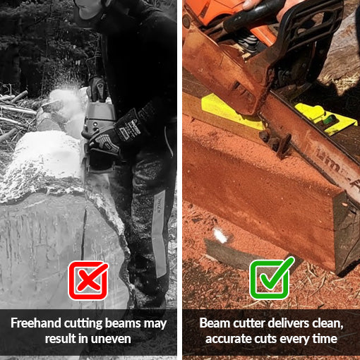 Chainsaw Beam Cutting Guide