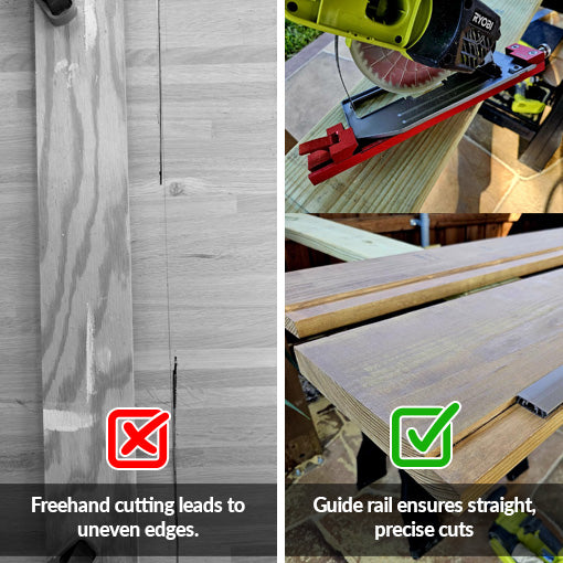 Aluminum Adjustable Circular Saw Guide Rail