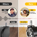 Smooth Quiet Rolling Office Chair Dual Caster Wheels