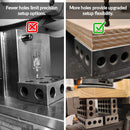 1-2-3 Parallel Blocks Set with 23 Holes