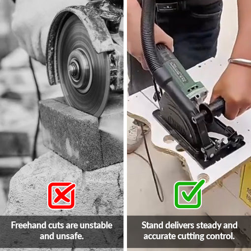 Angle Grinder Cutting Stand with Dust Collection
