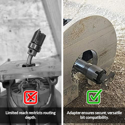 Router Bit Extension Collets Converter Adapter
