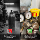 Easy-View Gas Cylinder Valve Indicator