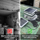 Solar-Powered Shipping Container Vent