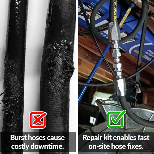 Reusable Hydraulic Hose Fittings Repair Kit