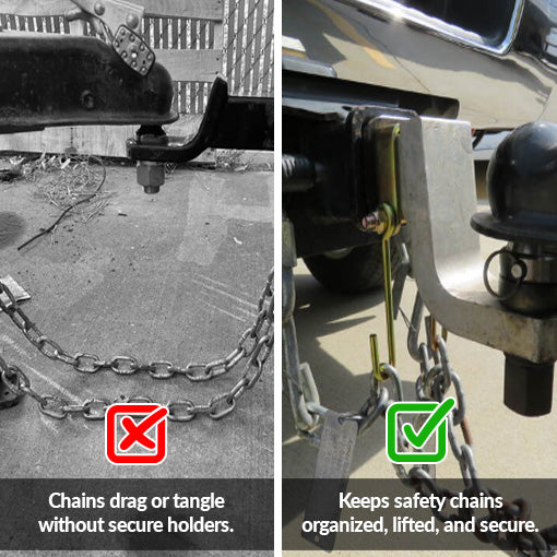 Trailer Safety Chain Holder Bracket