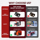 Universal Roller Skid Snow Thrower Shoes