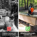 Adjustable Chainsaw Mill Lumber Cutting Guide Set