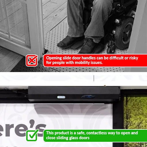 Contactless Automatic Door Opener and Closer for Sliding Glass Doors
