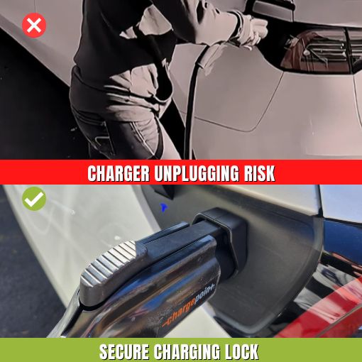 EV Charger Lock for J1772 Charging Adapter