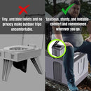 Extra Large Portable Folding Camping Toilet