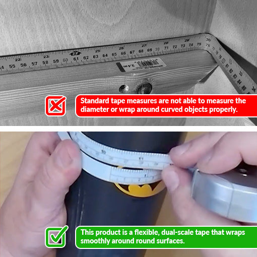 Magnetic Pi Diameter Circumference Tape Measure