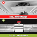 Motorized HVAC Duct Volume Backdraft Damper