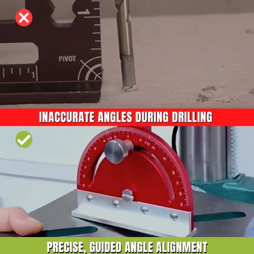 Multi-Angle Drill Press Protractor Square