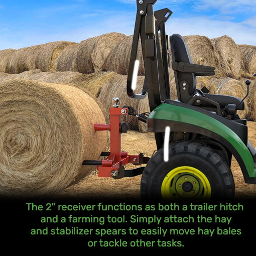 3-Point Hitch with Gooseneck & Hay Spear Jack