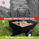 Poly Dump Cart for Lawn Tractor