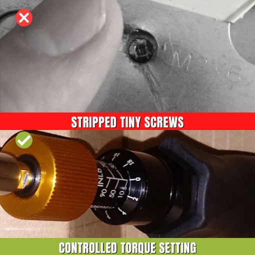 Precision Torque Limiting Screwdriver Tool for Micro Fasteners