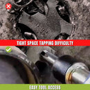 Ratcheting Tap Socket Set with Adjustable Jaws