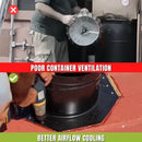 Shipping Container Corrugated Roof Vent Adapter