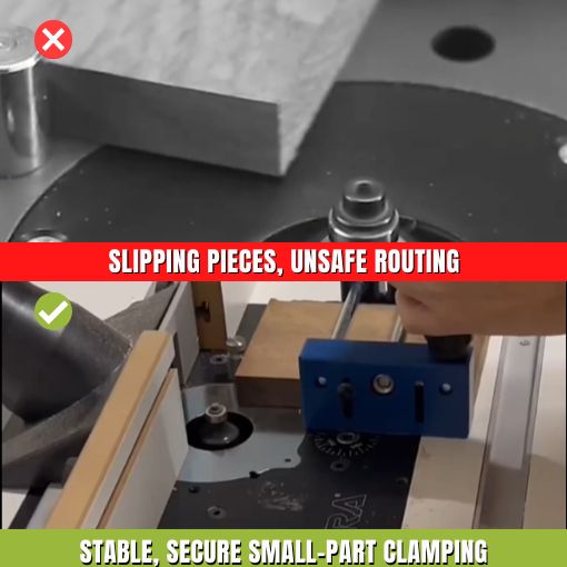 Small Piece Router Holder Clamps