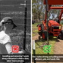 Tractor Bucket T-Post Driver Puller Attachment