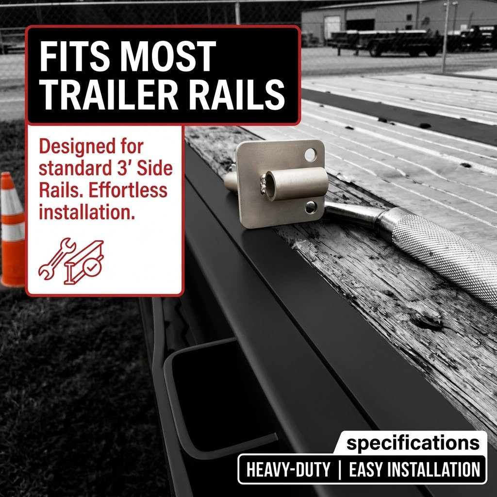 Heavy-Duty Steel Trailer Bent Side Rail Repair Tool