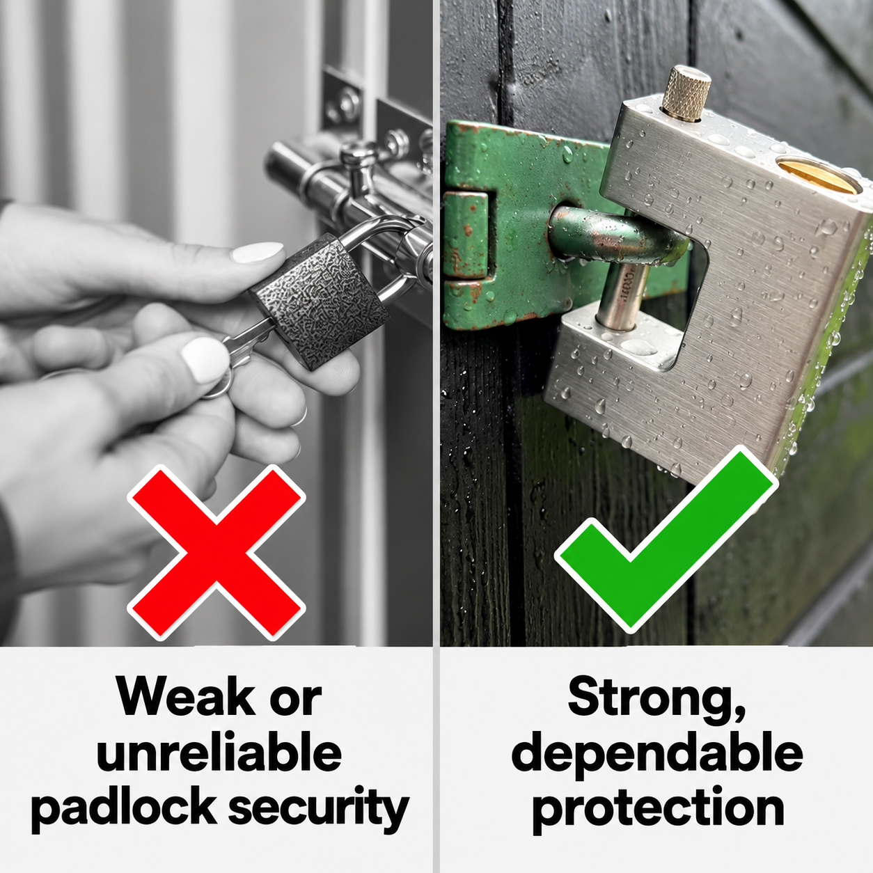 Heavy-Duty Aluminum Core Shipping Container Padlock