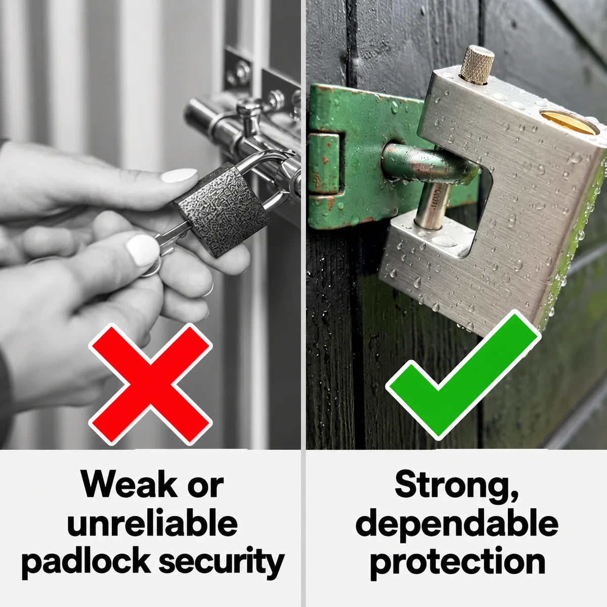 D-Shaped Heavy-Duty Shipping Container Padlock with 5 Keys