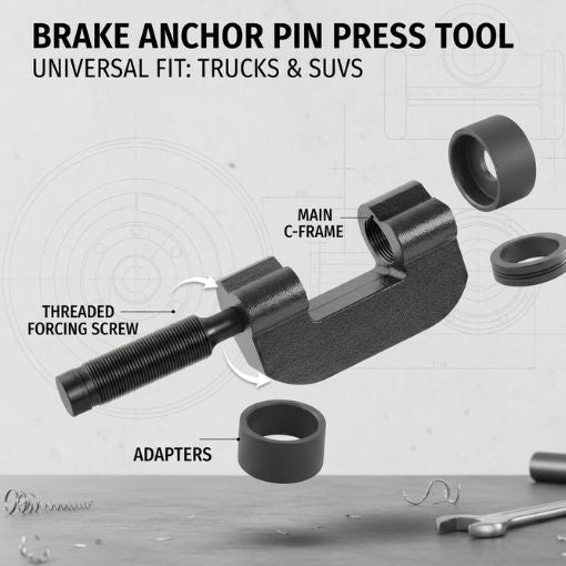 10-Ton Semi Truck Brake Anchor Pin Press