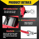 1000lbs Portable Drill Winch with Lift Sling & Tie Down Straps